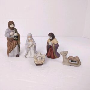 Replacement Nativity Figurines Figures Mary Joseph Jesus Wise Man Animal